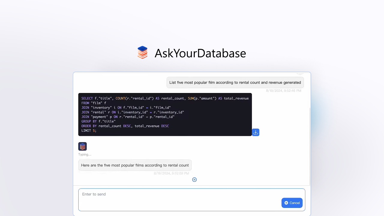 AskYourDatabase - Plus Exclusive Lifetime Discount- AppSumo