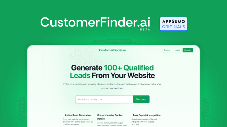 CustomerFinder.ai Lifetime Discount - AppSumo